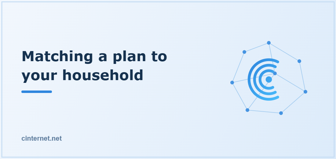Illustration titled: Matching a plan to your household